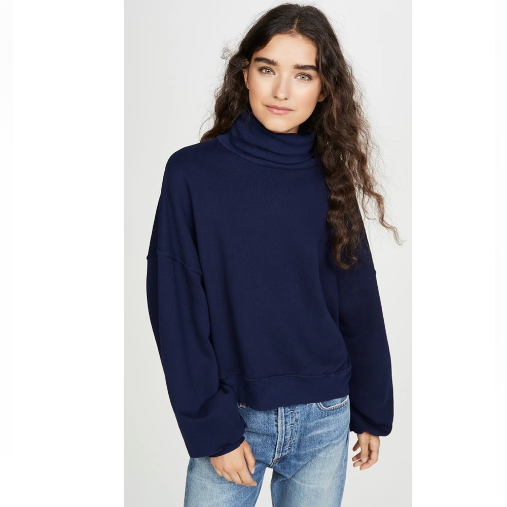 AGOLDE Balloon Sleeve Turtleneck Sweatshirt